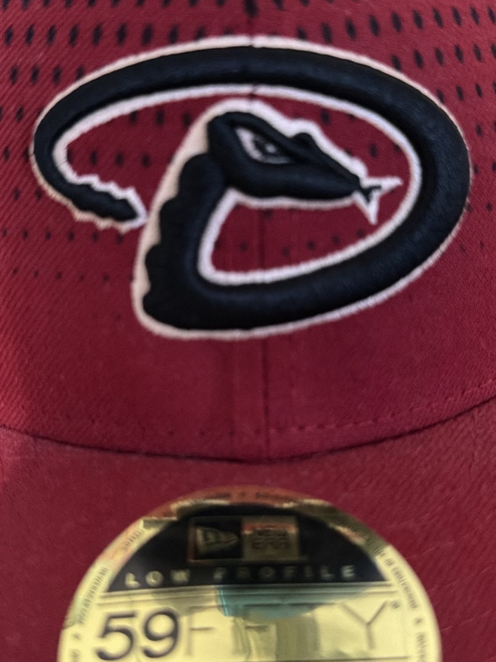 New Era Red Black Arizona Diamondbacks 59FIFTY Fitted Hat